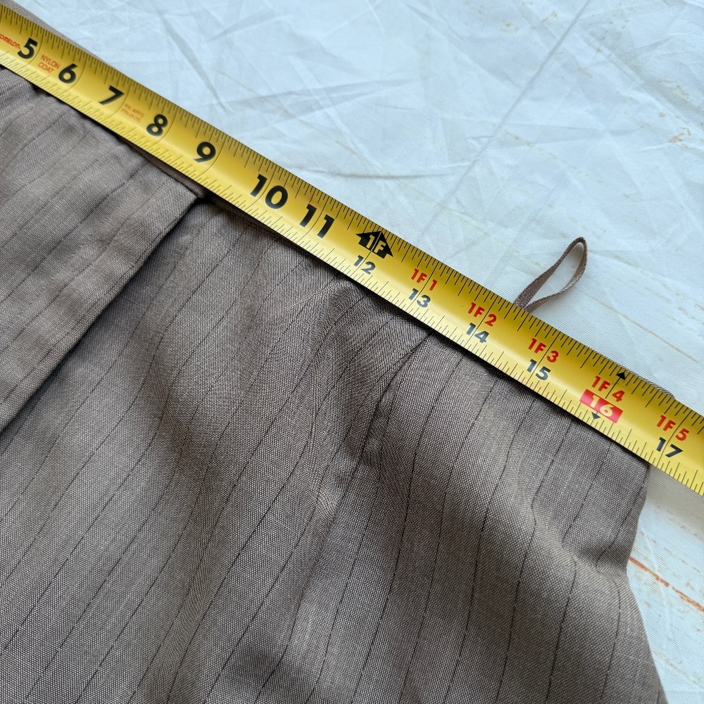 Worthington Pinstripe Pantsuit | Size 16‎ | Brown Beige | Blazer & Pants | - Picture 12 of 15